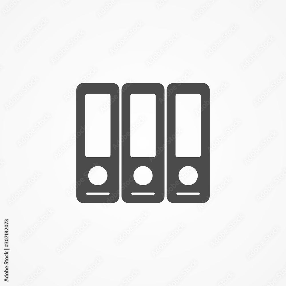Binders vector icon sign symbol Binders vector icon sign symbol