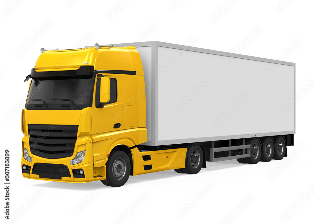 Container Truck Isolated