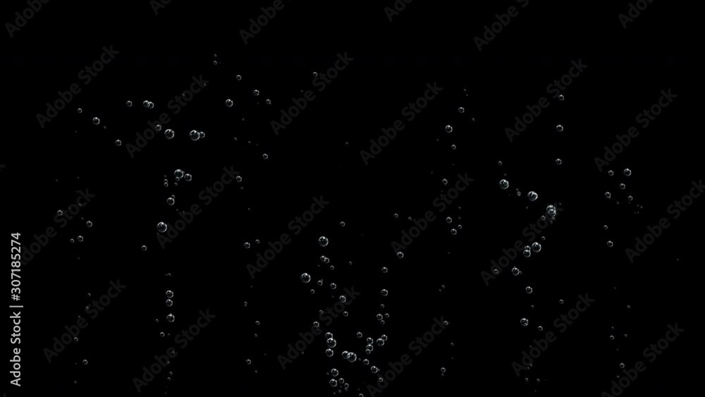 Animation of bubbles moving and floating on a black background. 4k abstract footage background. Animation of bubbles moving and floating on a black background. 4k abstract footage background.