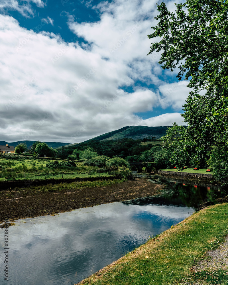 Beautiful sunny day driving through the ring of kerry