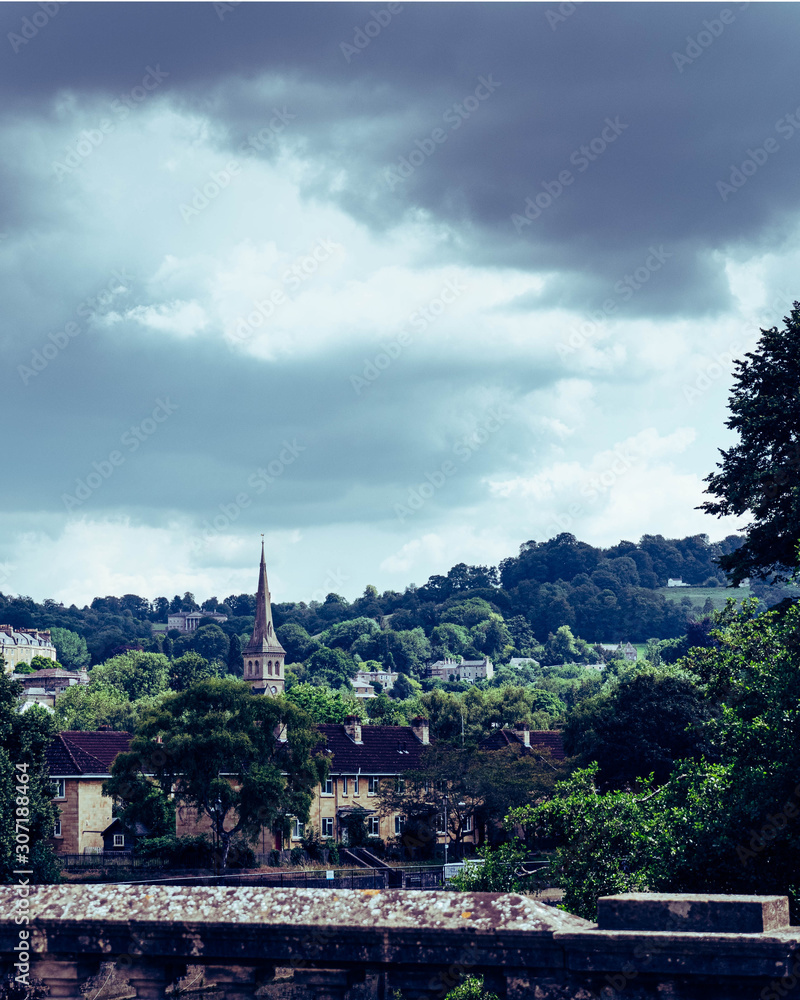 Landscape of the city of bath in the United Kingdom