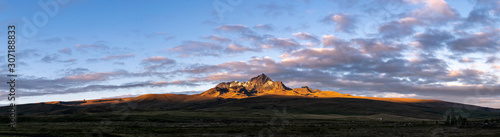 Sunrise Rumiñahui panoramic view