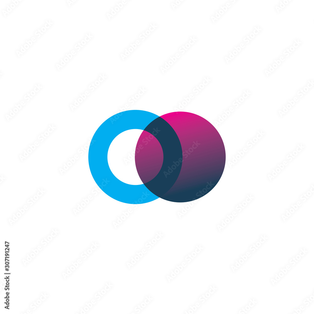 infinity balance color logo design infinity balance color logo design