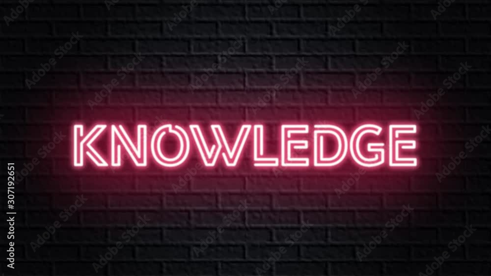 red neon video animation knowledge red neon video animation knowledge
