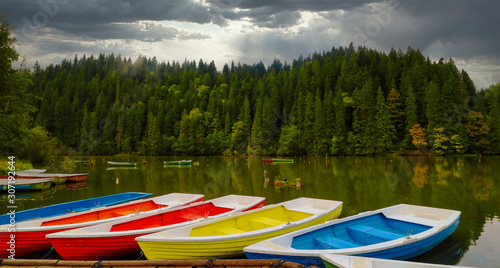 Lacu Rosu, Red Lake, Carpathian Mountains, Moldavia Region, Romania