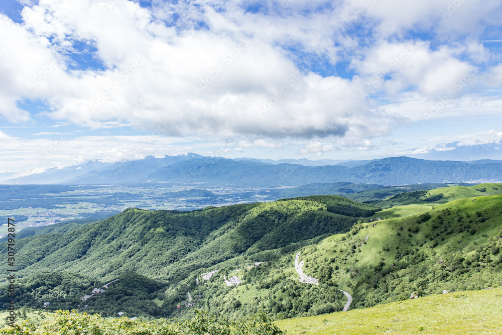Naklejka premium 高原の風景