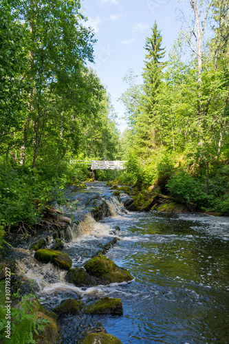waterfall in Karelia