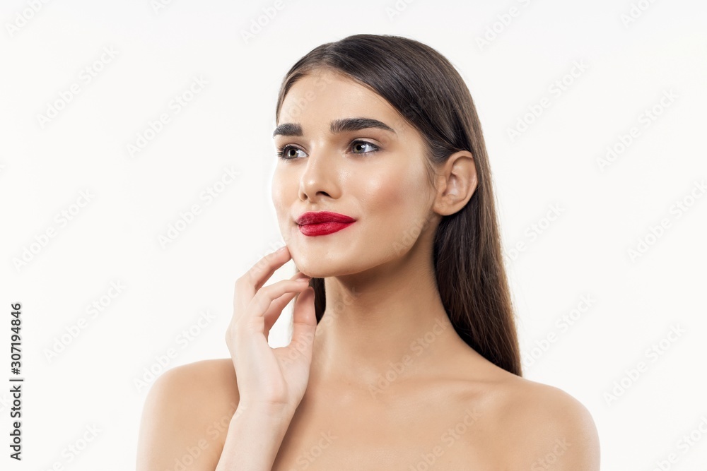 beautiful woman bare shoulders spa treatments clean skin beautiful woman bare shoulders spa treatments clean skin