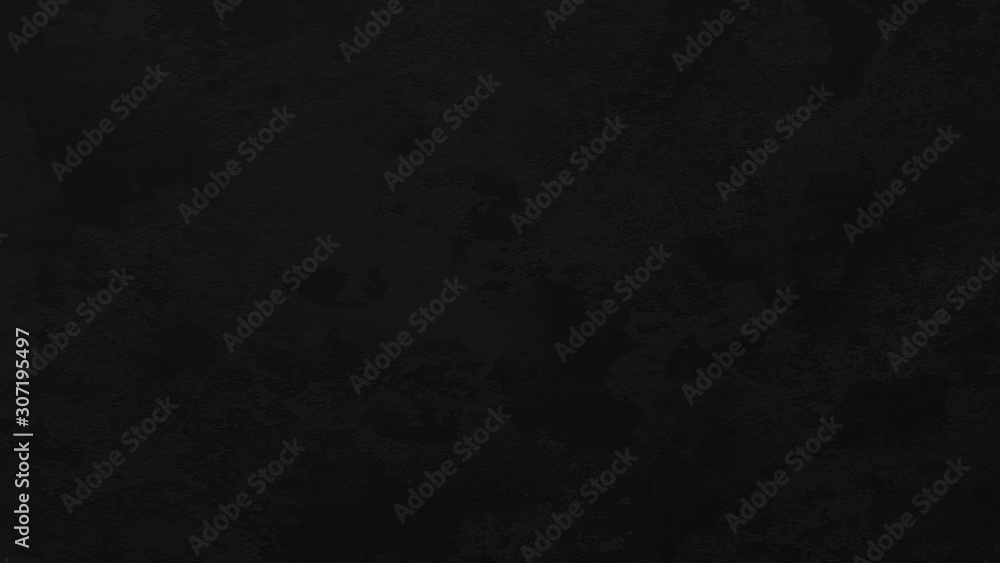 Dark black vintage texture wall scratch blurred stain background. Marble design photo studio portrait backdrop, banner website soft light. 3D rendering