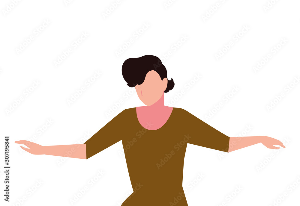 young man on white background young man on white background