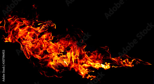 abstract  fire flame texture for background. © byjeng