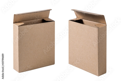 paper box on white background