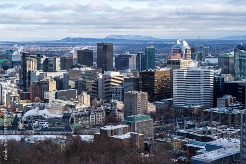 A Montreal Cityscape in Winter