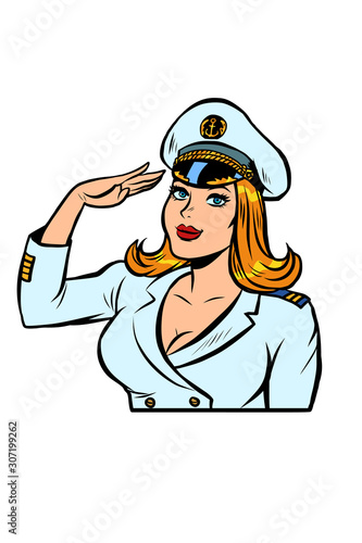 woman captain of a sea ship