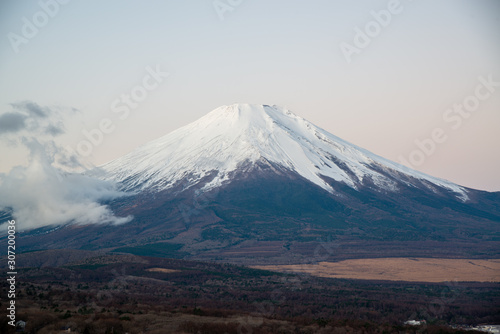 冬の富士山 青木ヶ原樹海