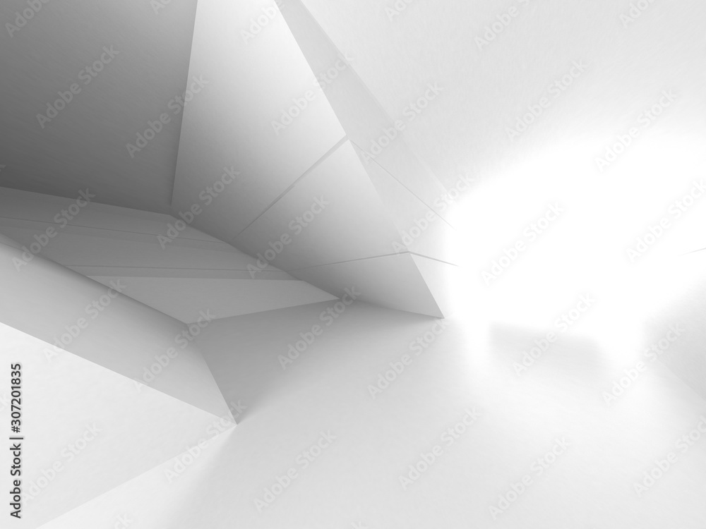 Futuristic White Architecture Design Background Futuristic White Architecture Design Background