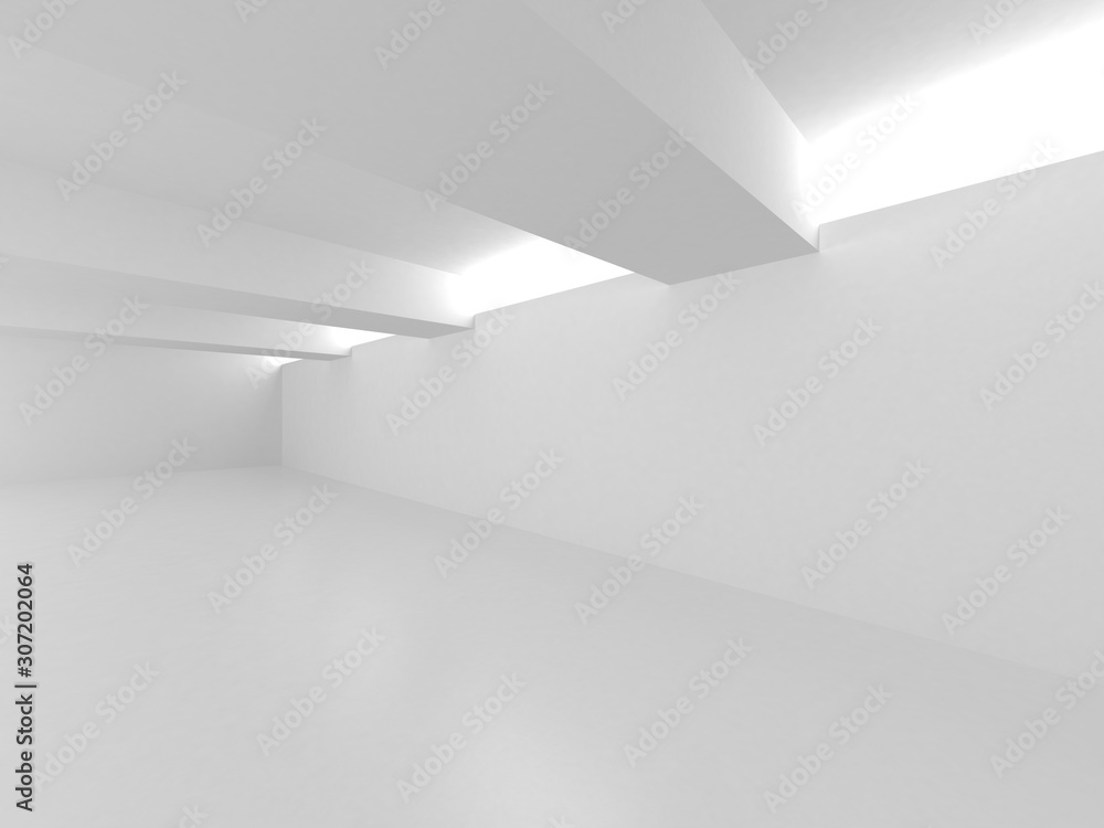 Futuristic White Architecture Design Background Futuristic White Architecture Design Background