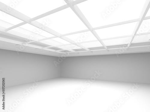 Futuristic White Architecture Design Background