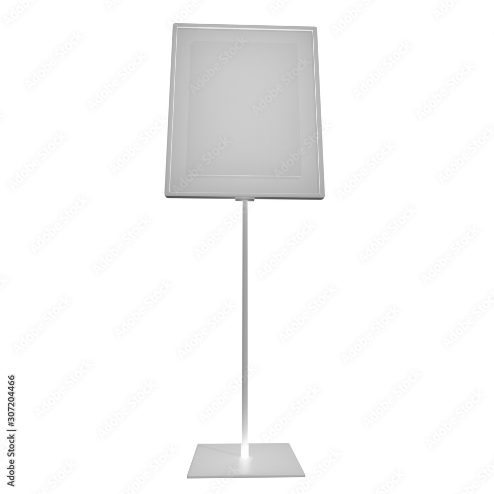 Blank nameplate stand. Trade show booth white and blank. 3d render isolated on white background. High Resolution Template for your design. Blank nameplate stand. Trade show booth white and blank. 3d render isolated on white background. High Resolution Template for your design.