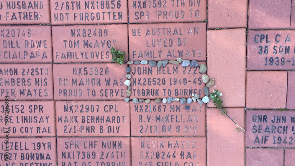 Fototapeta premium blocks with names on them