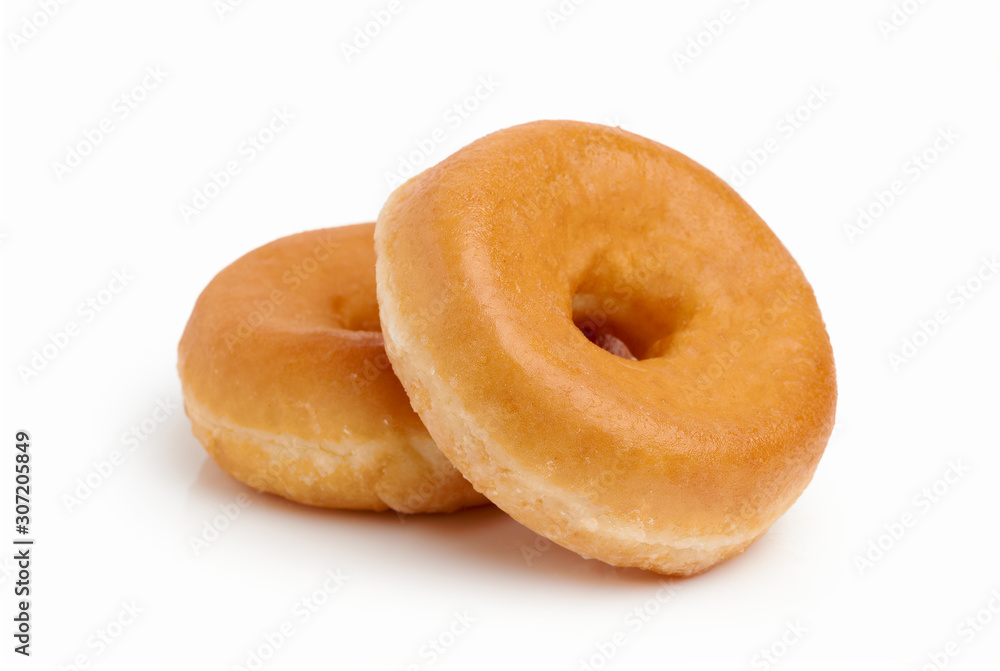 Two donut with white background