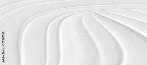 Abstract grey white waves and lines pattern.  Futuristic template background. 