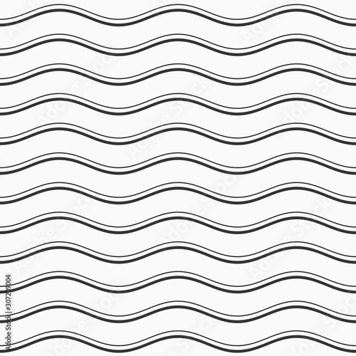 Abstract seamless pattern of regularly repeating smooth lines.