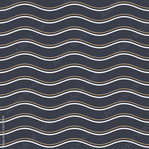 Abstract seamless pattern of regularly repeating smooth lines.