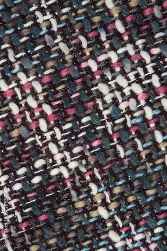 Coarse viscous beautiful fabric isolated
