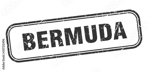 Bermuda stamp. Bermuda black grunge isolated sign