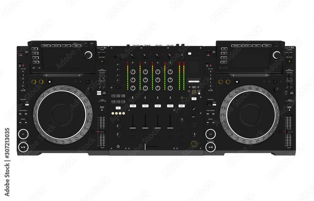 Fototapeta premium DJ Music Mixer Isolated