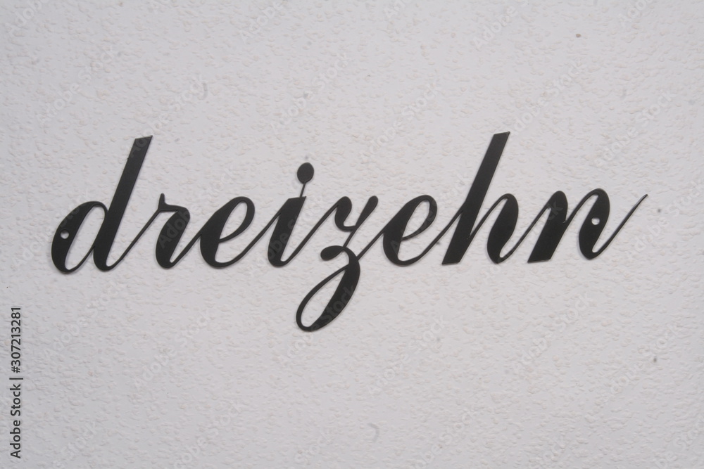 number of stainless steel in handwriting, german language, black, number of stainless steel in handwriting, german language, black,