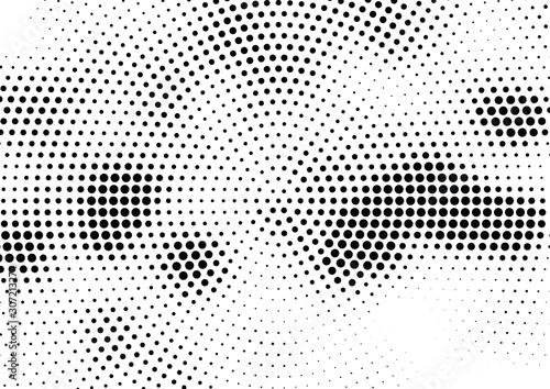 Abstract halftone dotted background. Futuristic grunge pattern, dot and circles. Vector modern optical pop art texture for posters, sites, business cards, cover, postcards, labels, stickers layout.