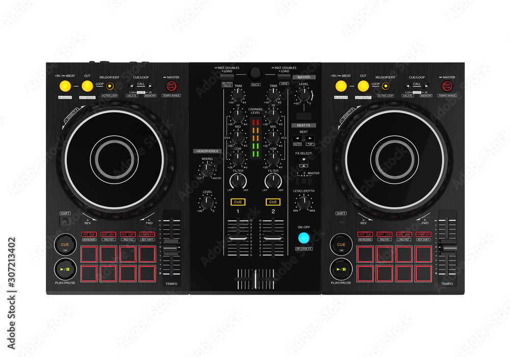 DJ Music Mixer Isolated DJ Music Mixer Isolated