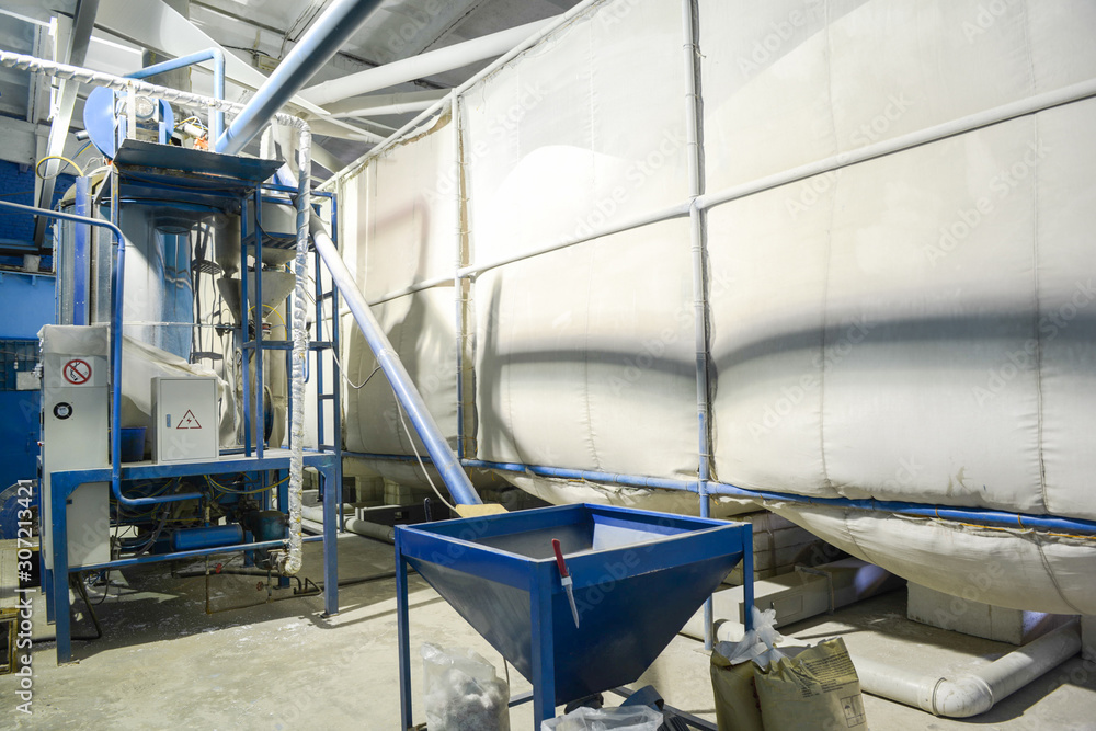 Recycling. Plant for the production of sandwich panels from styrofoam Recycling. Plant for the production of sandwich panels from styrofoam