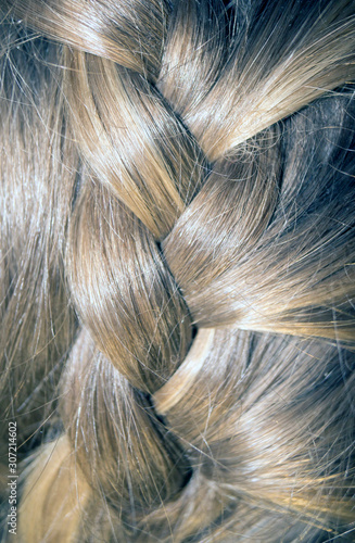 beautiful light braid. hairstyles of long hair