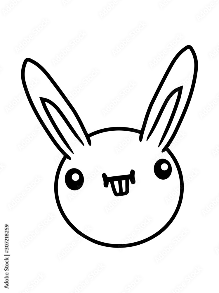 Cartoon Hase Gesicht 