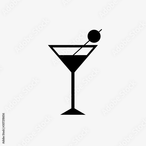 coctail icon vector