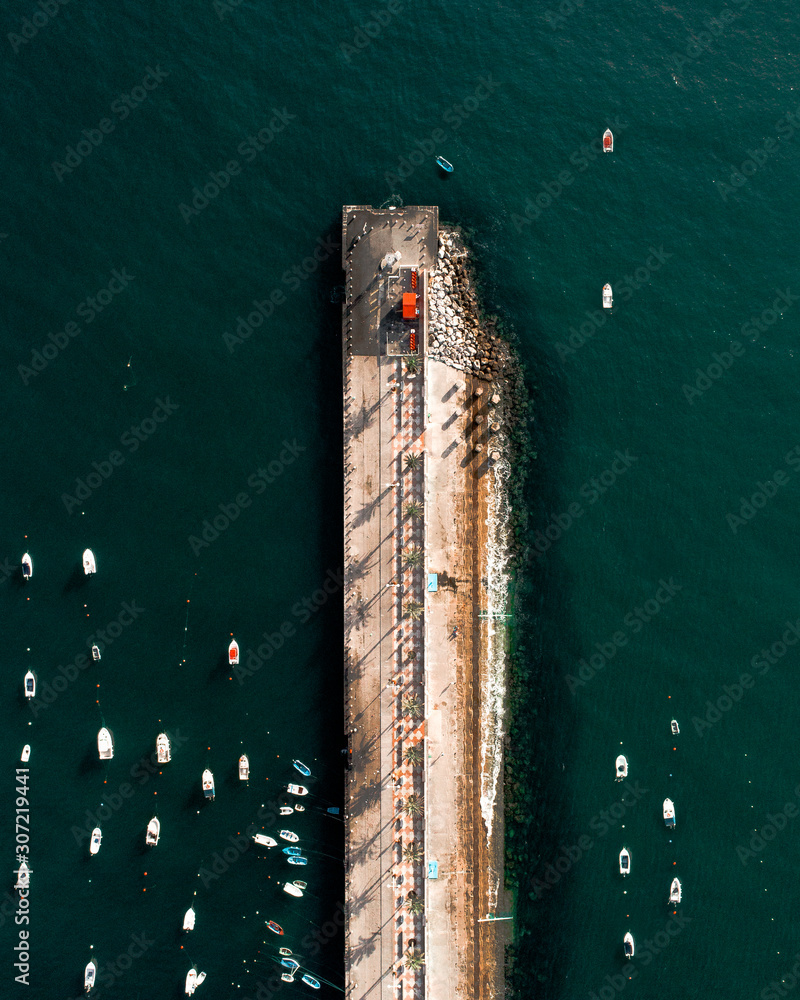 Boats near dock Stock Photo | Adobe Stock