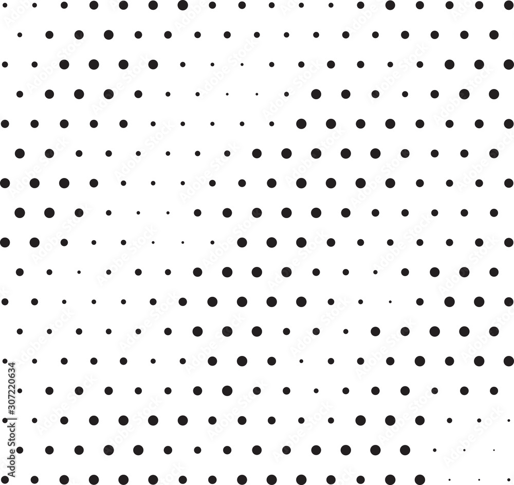 Abstract halftone dotted background. Monochrome pattern with dot and circles.  Vector modern pop art texture for posters, sites, business cards, cover postcards, interior design, labels, stickers.