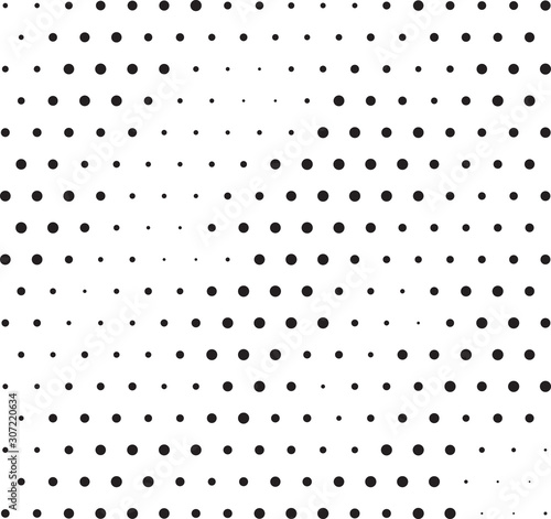 Abstract halftone dotted background. Monochrome pattern with dot and circles.  Vector modern pop art texture for posters, sites, business cards, cover postcards, interior design, labels, stickers.