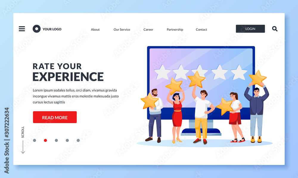 Customer online feedback and rating concept. Vector flat cartoon illustration. People with rate stars make review. Customer online feedback and rating concept. Vector flat cartoon illustration. People with rate stars make review.