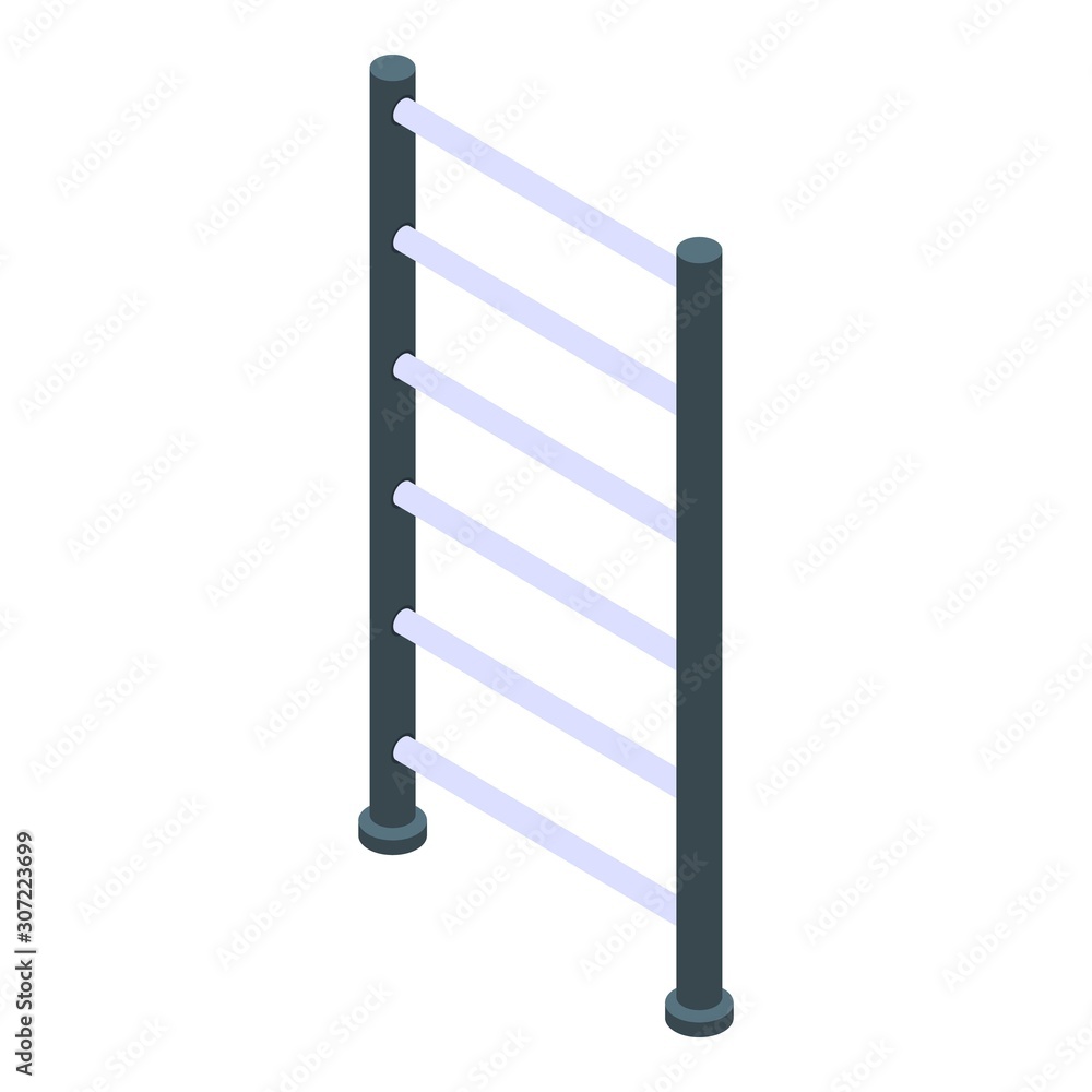 Gymnastic ladder icon. Isometric of gymnastic ladder vector icon for web design isolated on white background Gymnastic ladder icon. Isometric of gymnastic ladder vector icon for web design isolated on white background