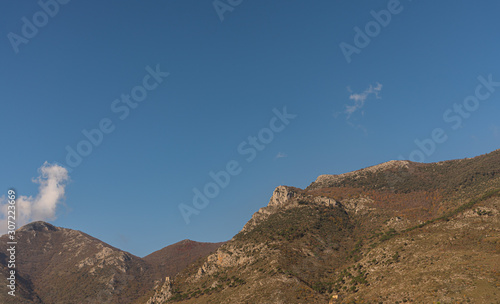 Venafro, Mount Santa Croce.  The mountain on which Venafro lies is called Santa Croce.  It is also called Monte Cerino, by Hercule Curinus, whose cult was important among the Samnites. photo