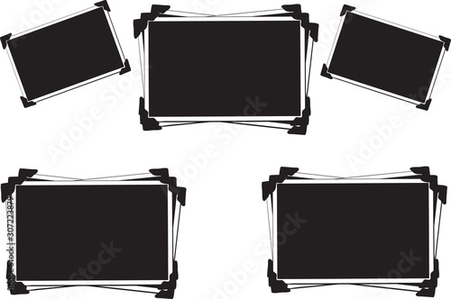 Blank Picture with photo corners