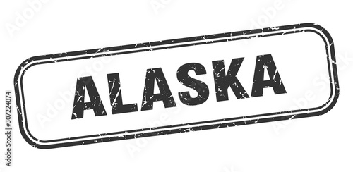 Alaska stamp. Alaska black grunge isolated sign
