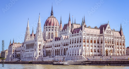 Hungarian Parliament Building also known as the Parliament of Budapest 