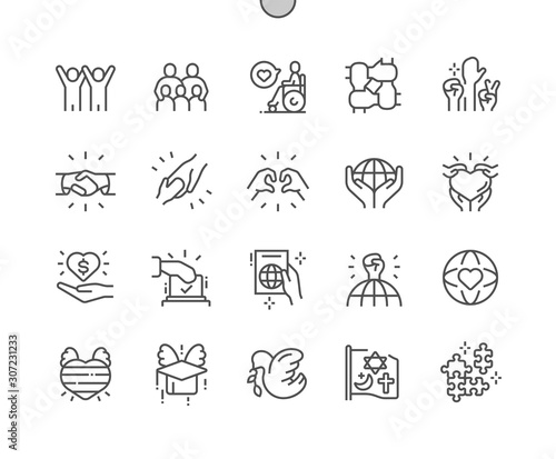 Tolerance Well-crafted Pixel Perfect Vector Thin Line Icons 30 2x Grid for Web Graphics and Apps. Simple Minimal Pictogram