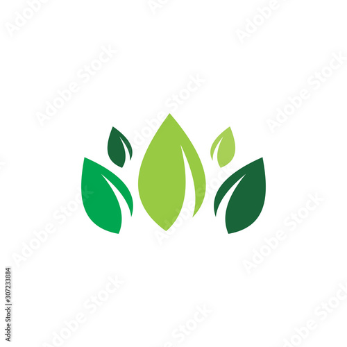 group leaf grass logo design