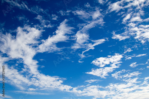 Blue sky with scattered clouds 